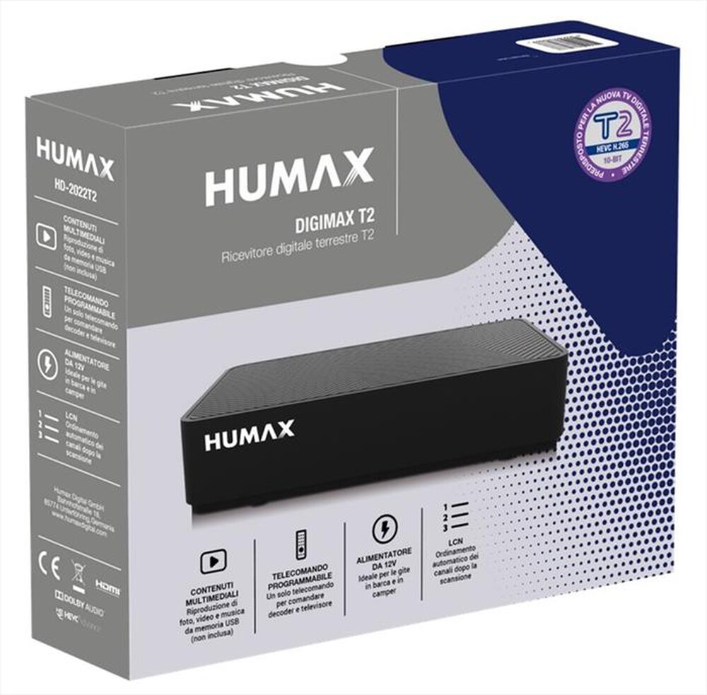 "HUMAX - HD-2022T2-NERO/SILVER"