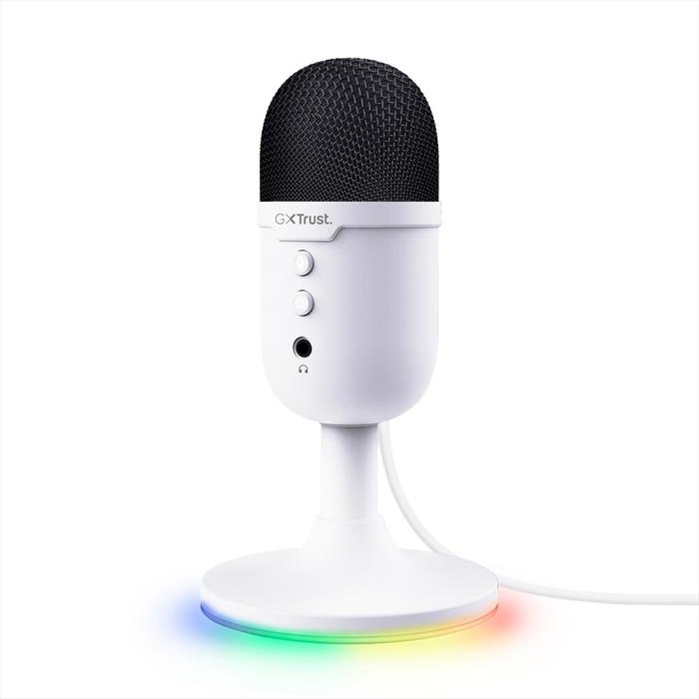 "TRUST - Microfono gaming USB GXT234W YUNIX-White"