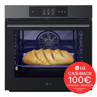 LG - Forno incasso elettrico INSTAVIEW WSED7665B A++-Black Steel
