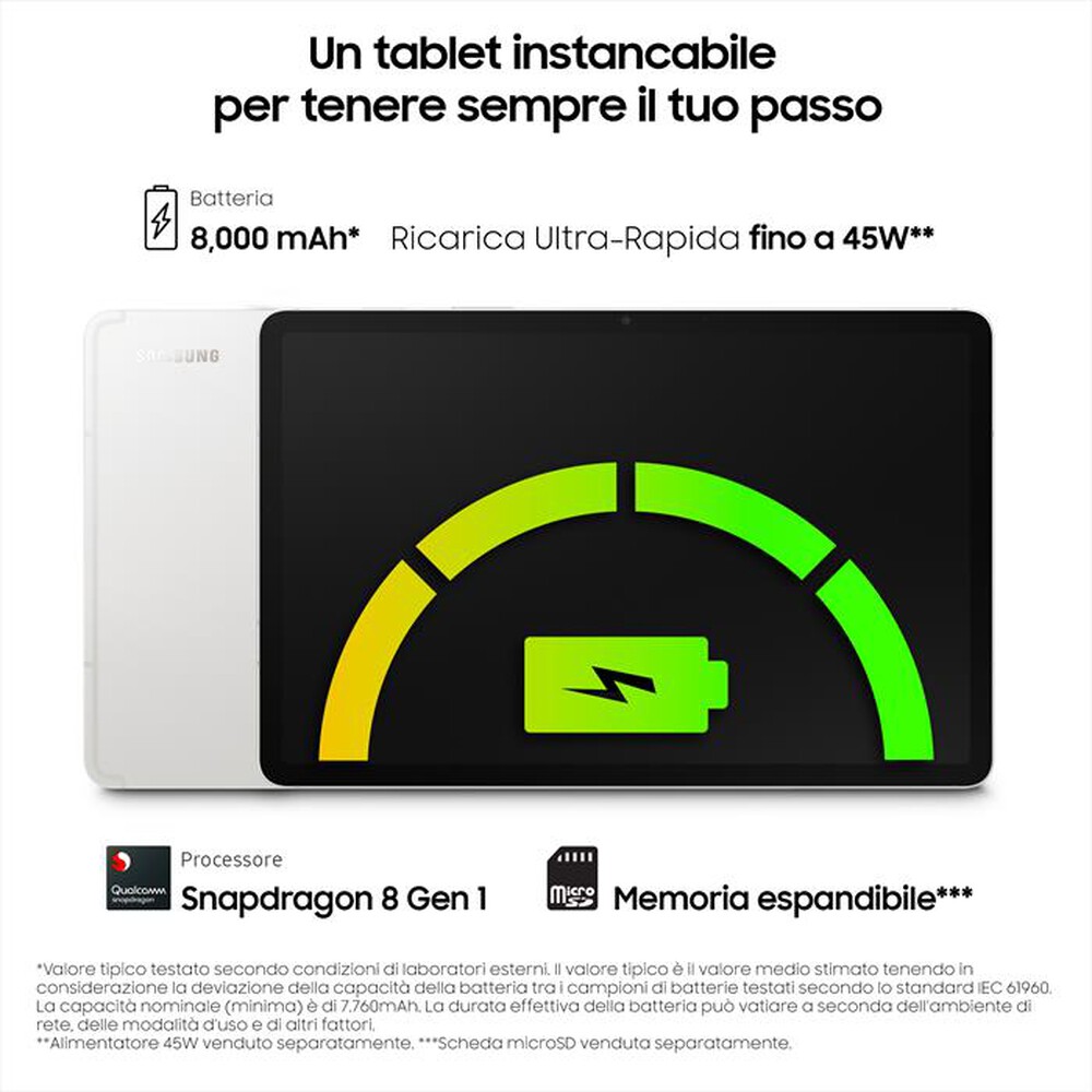 "SAMSUNG - Galaxy Tab S8 WiFi (8GB/128GB)-Silver"