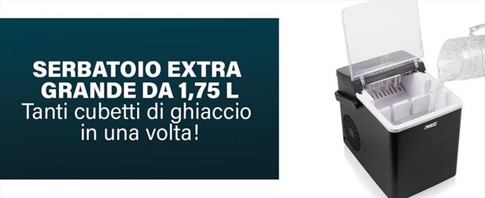 Immagine del prodotto PRINCESS - 283098 - FABBRICATORE DI GHIACCIO-Nero / Plastica