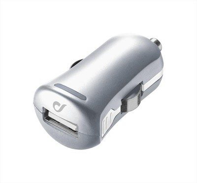 CELLULARLINE - CARICABATTERIA AUTO iPhone USB Capacità  2000 mAh-Argento