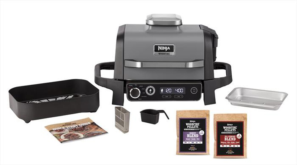 "NINJA - BBQ elettrico Woodfire+affumicatore OG701EU-nero"