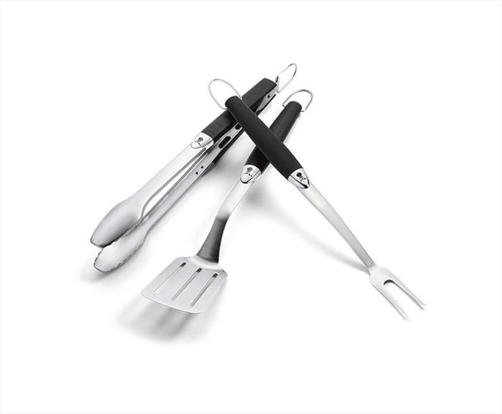"WEBER - KIT 3 ACCESSORI IN INOX-NERO"