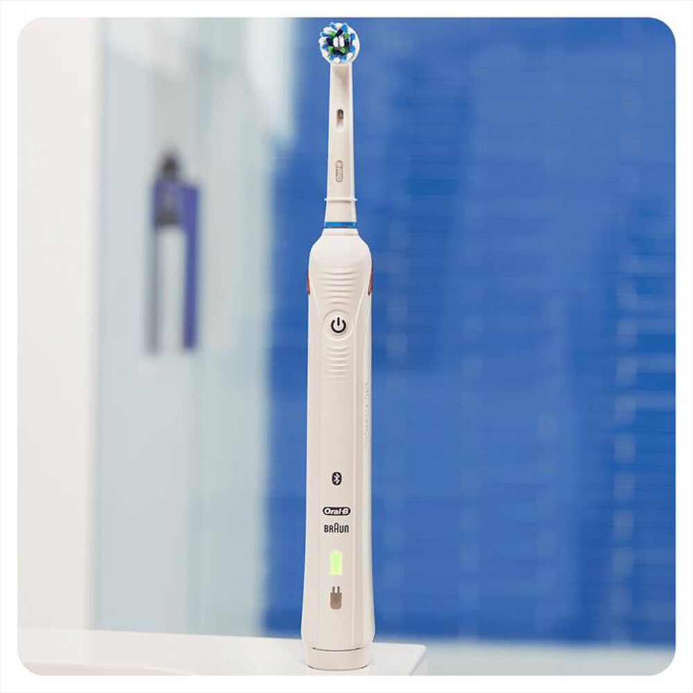 "ORAL-B - Spazzolino elettrico SMART 4 4100S CROSSACTION-Bianco"