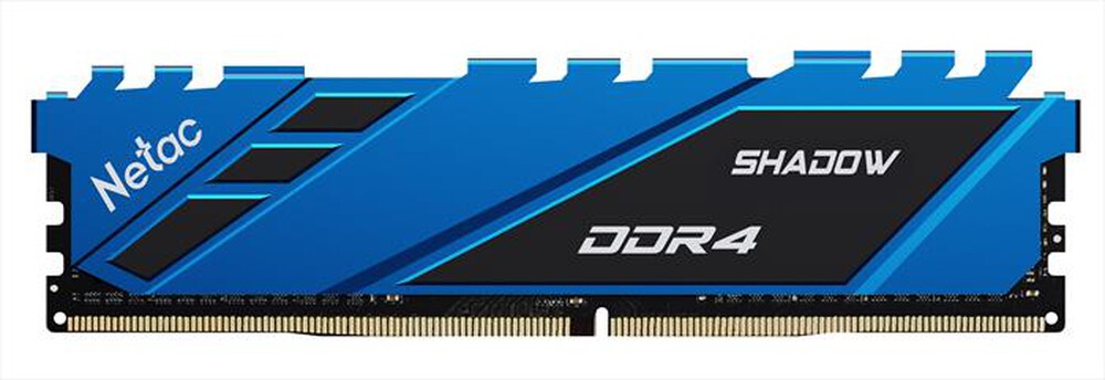 Immagine del prodotto NETAC - SHADOW DDR4-3200 8G C16 BLUE U-DIMM 288-PIN-BLU