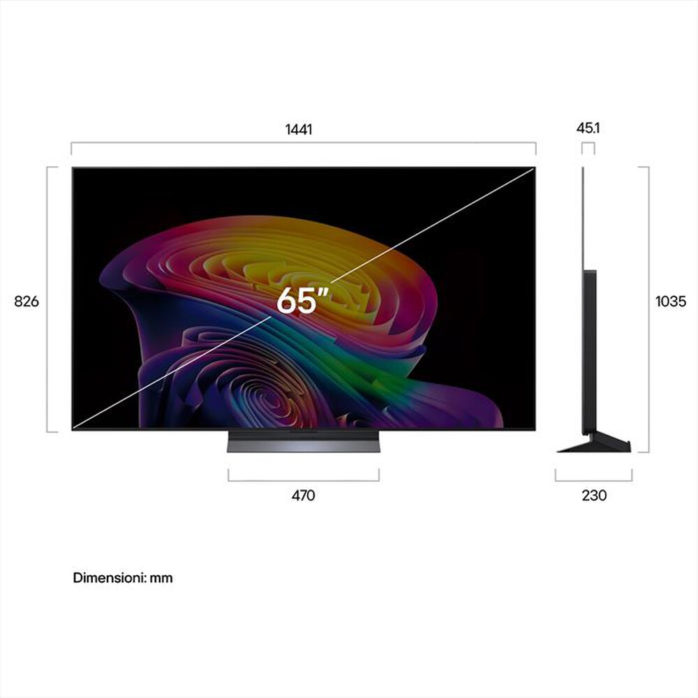 Immagine del prodotto LG - OLED EVO AI C6 PRO OLED65C66LB-Charcoal Black