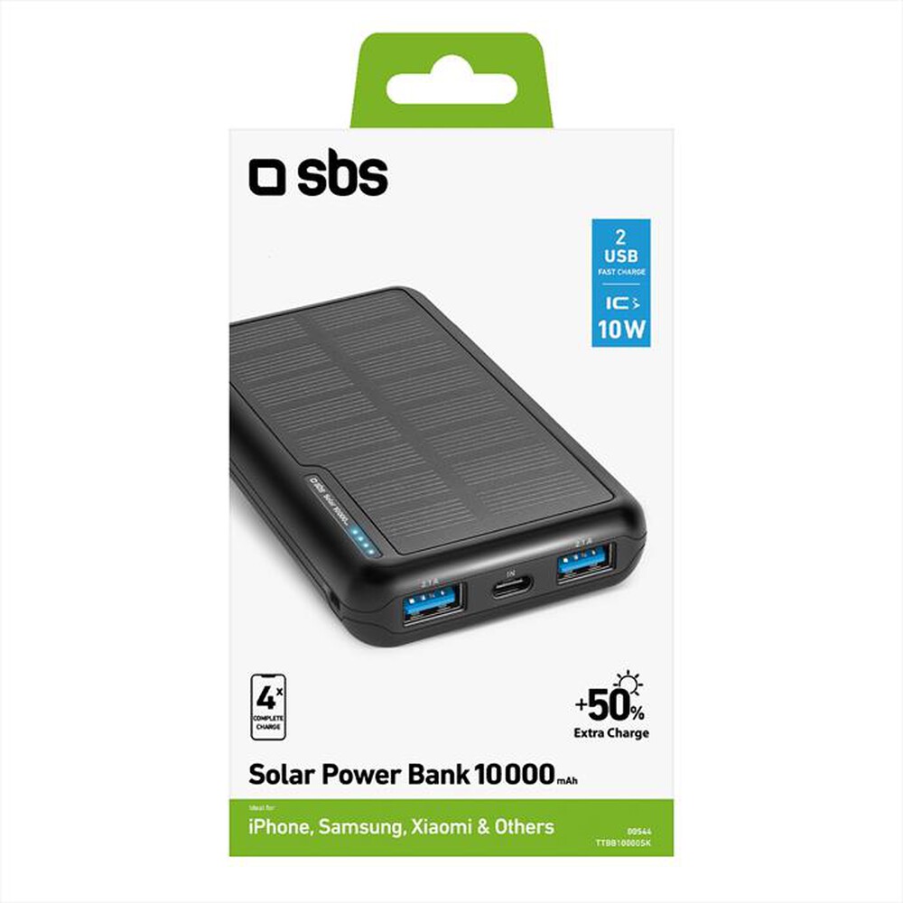 "SBS - Powerbank solare TTBB10000SK-Nero"