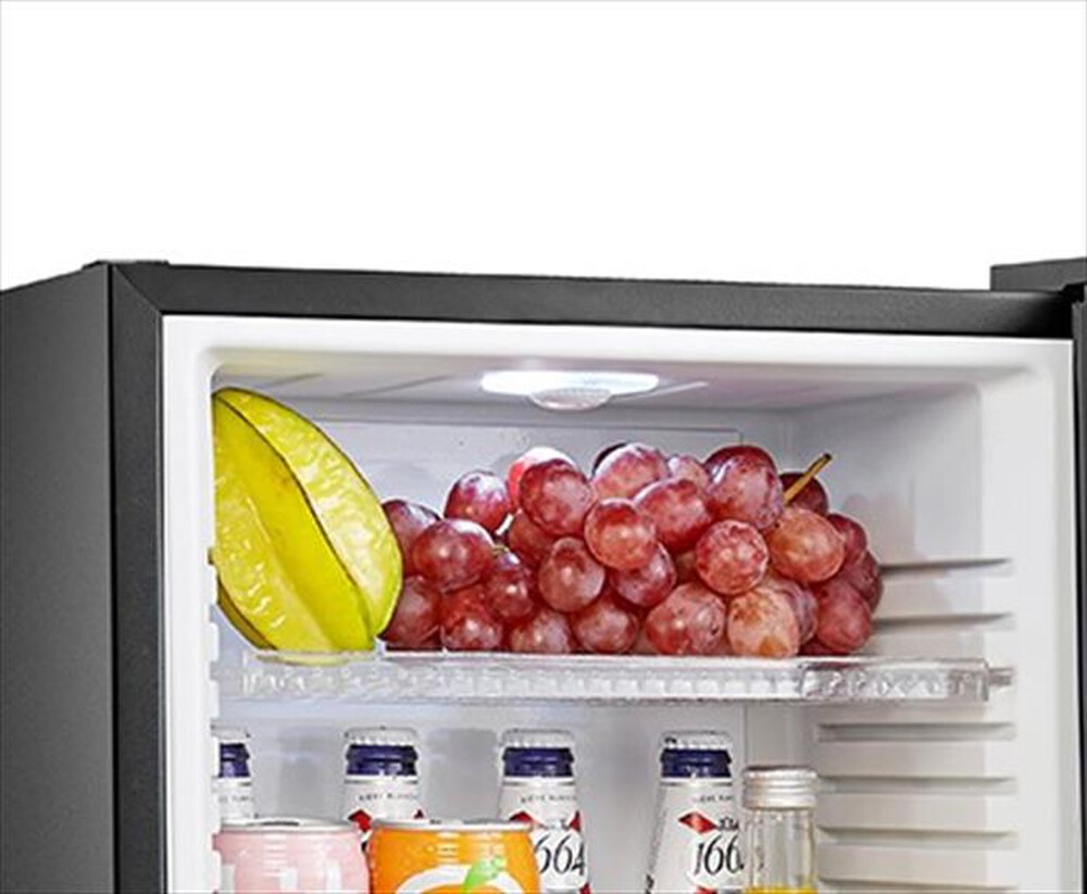 "MELCHIONI FAMILY - Frigorifero 1 porta GLASS Classe E 24l-nero"