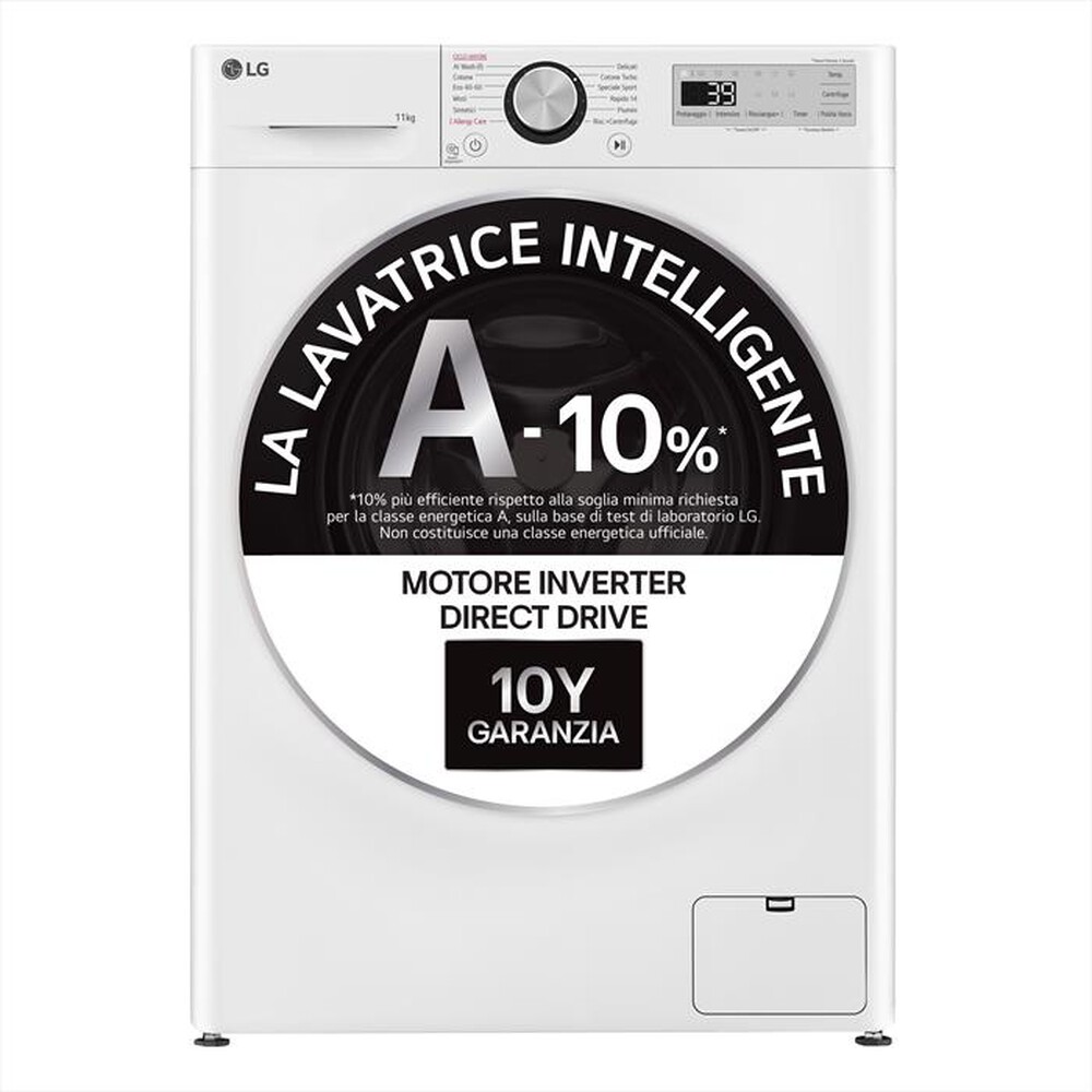 Immagine del prodotto LG - Lavatrice AI DD P1 F4R3P11NSWB 11kg Classe A-Bianco