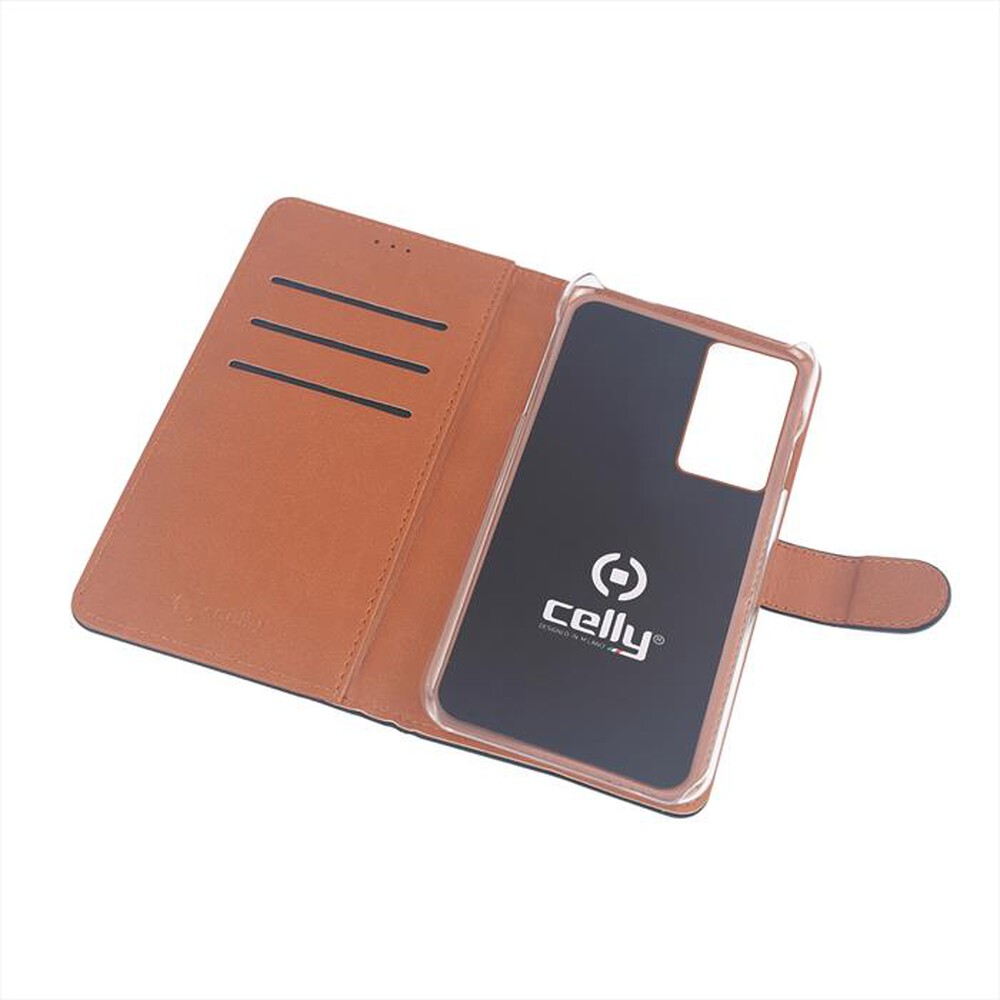 "CELLY - WALLY994 - CUSTODIA PER GALAXY S21 ULTRA 5G-NERO/SIMILPELLE"