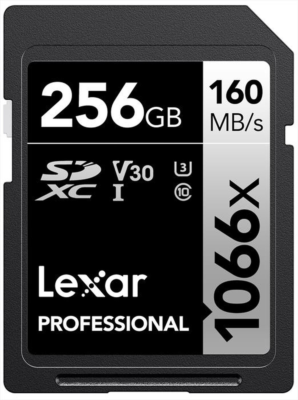 "LEXAR - 256GB PRO 1066X SDXC UHS-I V30-Black"