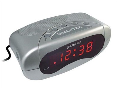 JUSTAMINUTE - Sveglia digitale EH49101S-Argento