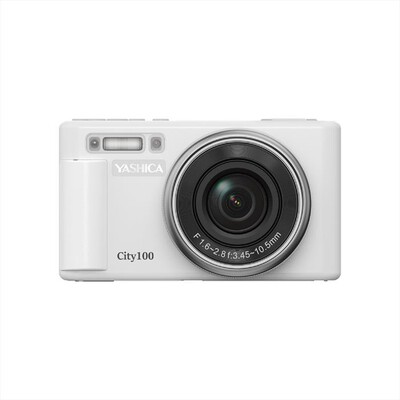 YASHICA - Fotocamera digitale compatta CITY 100-Bianco