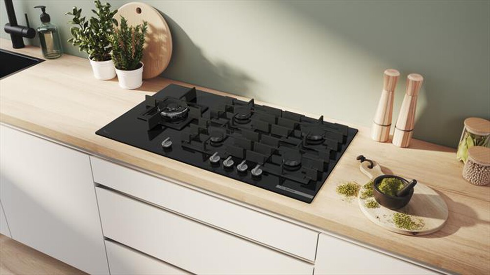 "BOSCH - Piano cottura a gas PPM9A6I40 91,5 cm-Nero"