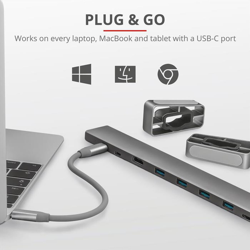 Immagine del prodotto TRUST - DALYX 10-IN-1 USB-C DOCK-Grey