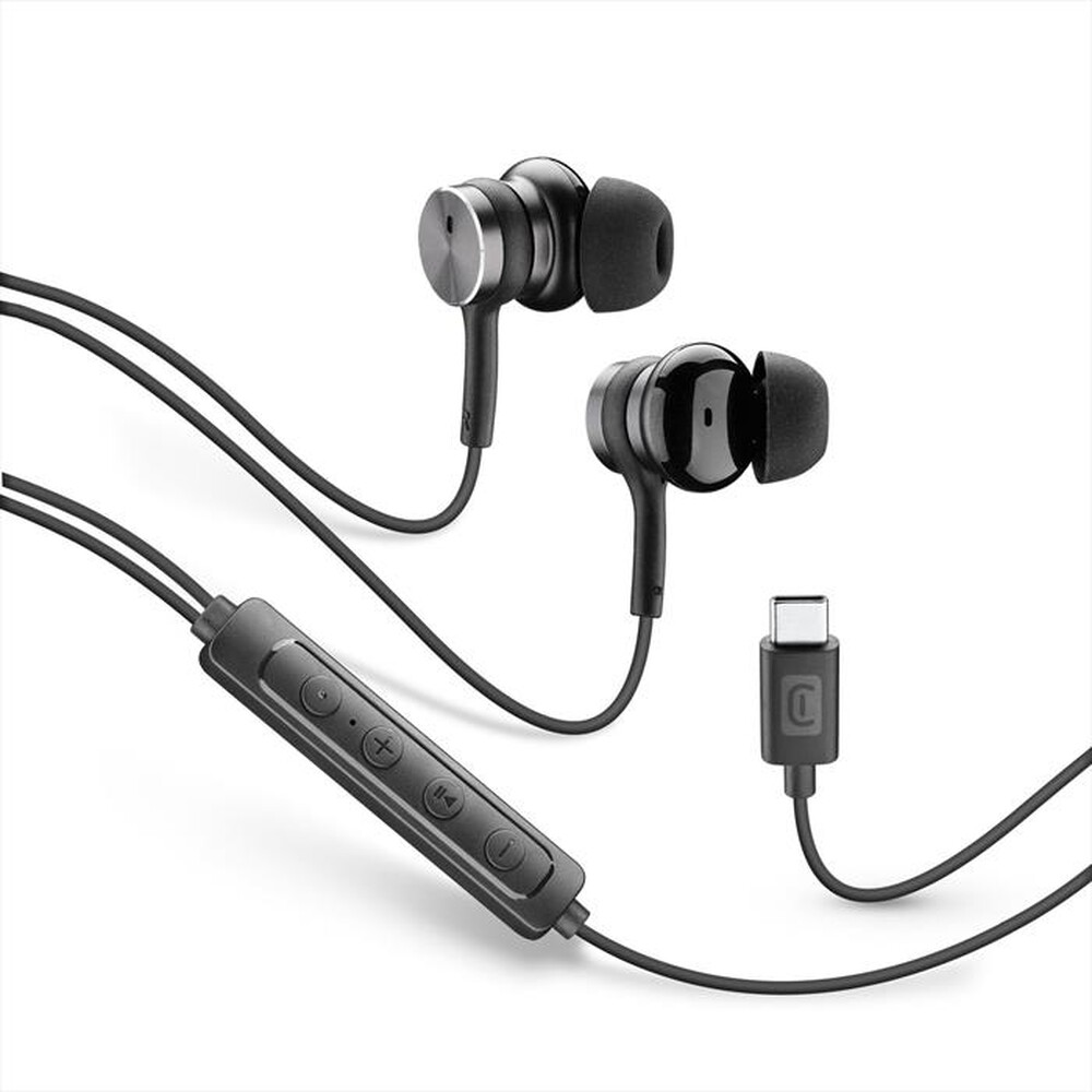 Immagine del prodotto CELLULARLINE - VIPER &ndash; AURICOLARE IN-EAR USB-C CON ANC (NERO)-Nero
