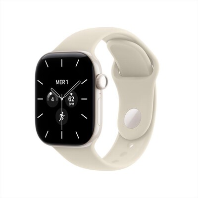 APPLE - Watch Series 12 GPS + Cellular 42mm Ceramica Perla-Sport Band Sabbia - S/M