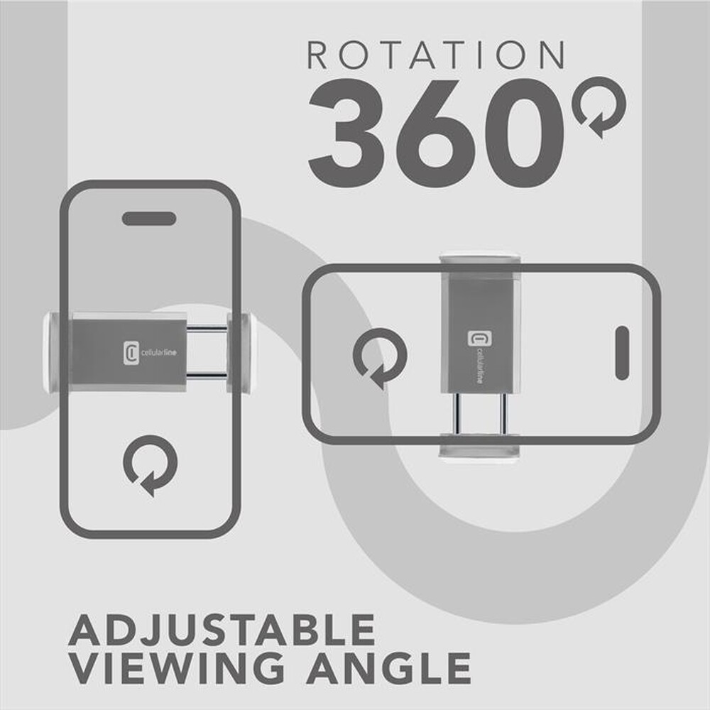 Immagine del prodotto CELLULARLINE - HANDYSMARTW Supporto auto Universale-Bianco