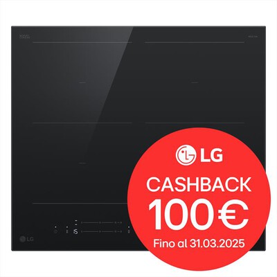 LG - Piano cottura induzione CBIZ2437B 59 cm-Nero Schott