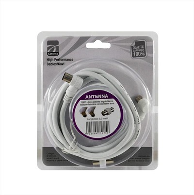 XTREME - CAVO ANTENNA AD ANGOLO-BIANCO