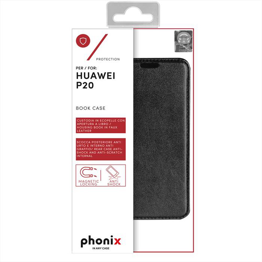 "PHONIX - HUP20BCB CUSTODIA LIBRO HUAWEI P20-Nero"