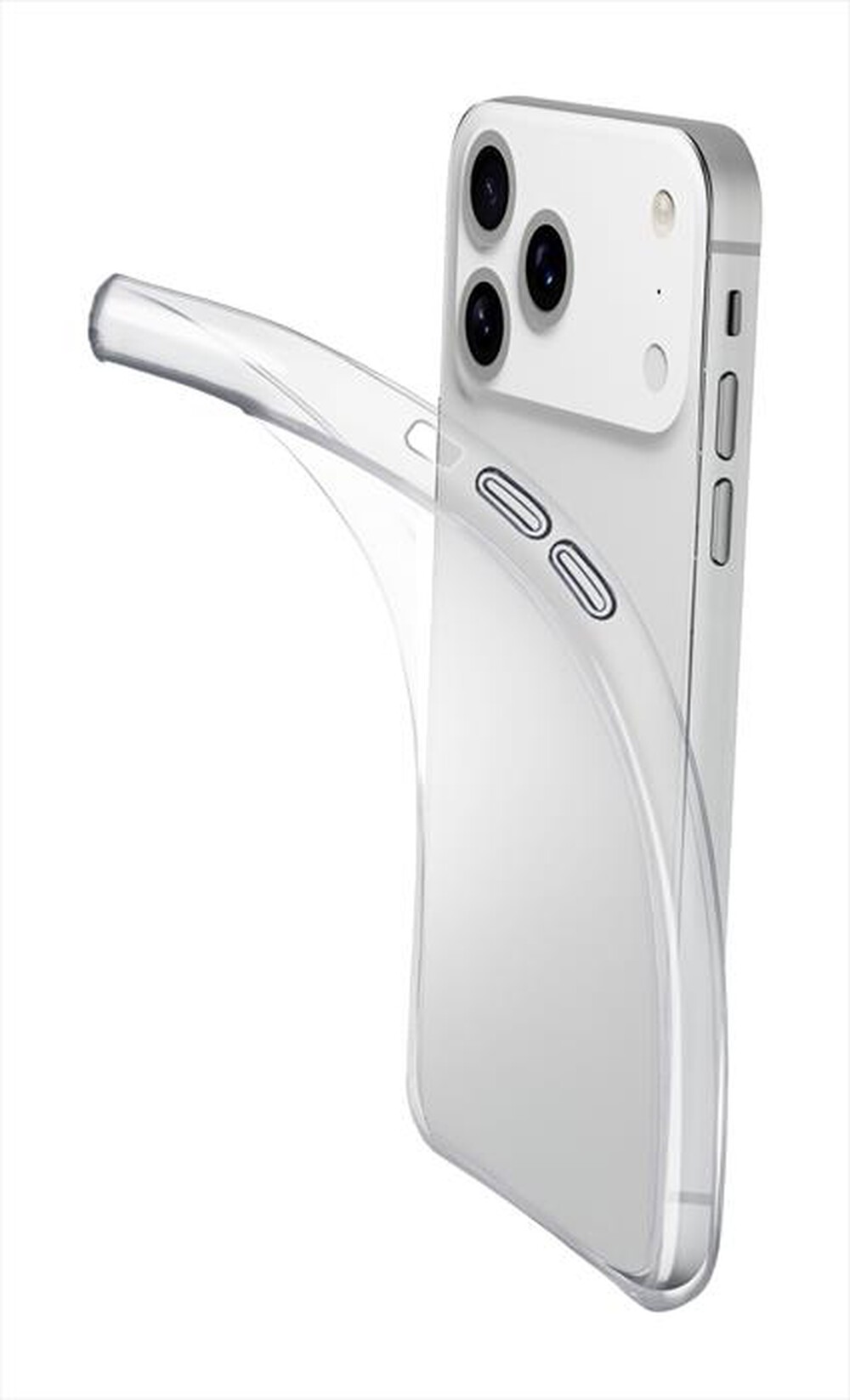 Immagine del prodotto CELLULARLINE - Cover in gomma morbida FINE per IPHONE 17 PRO MAX-Trasparente