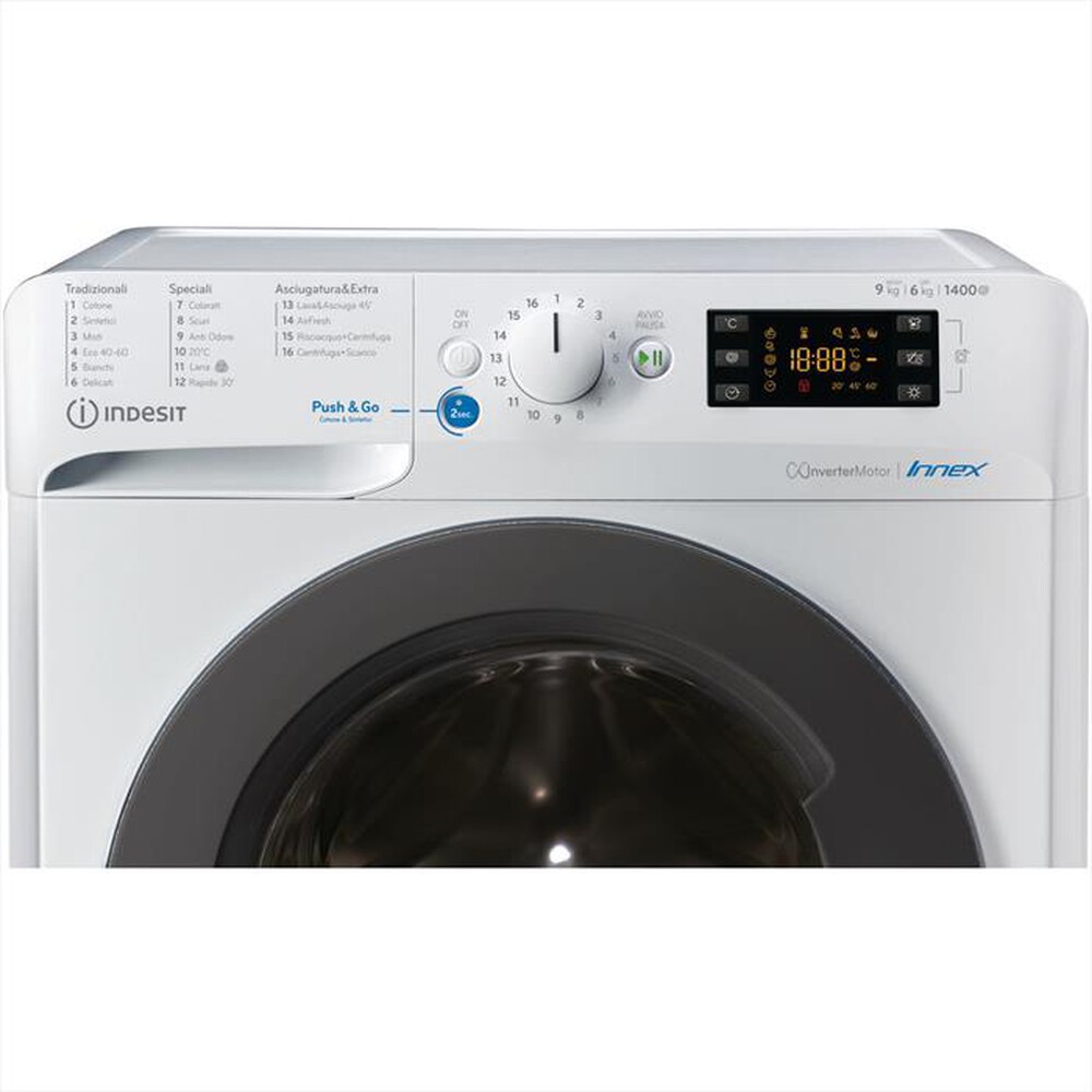 "INDESIT - Lavasciuga BDE 961483X WK IT N 9/6 Kg Classe D"