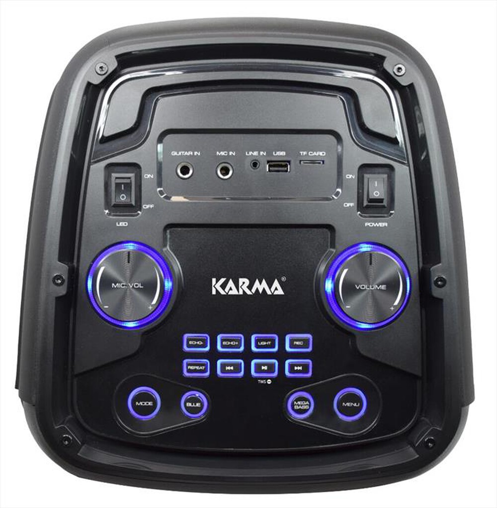 "KARMA - Diffusore ricaricabile con microfono HAMMER-Nero"