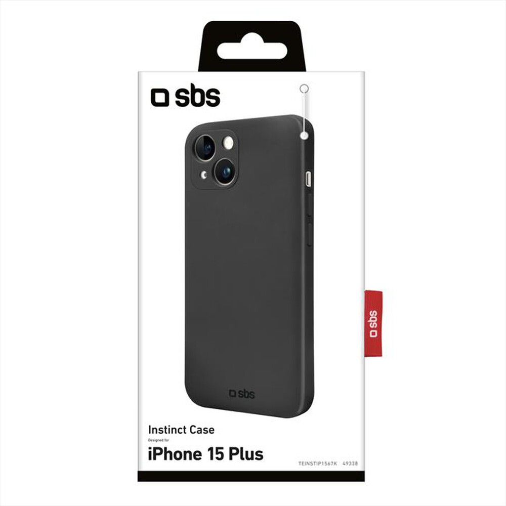 "SBS - Cover Instinct TEINSTIP1567K per iPhone 15 Plus-Nero"