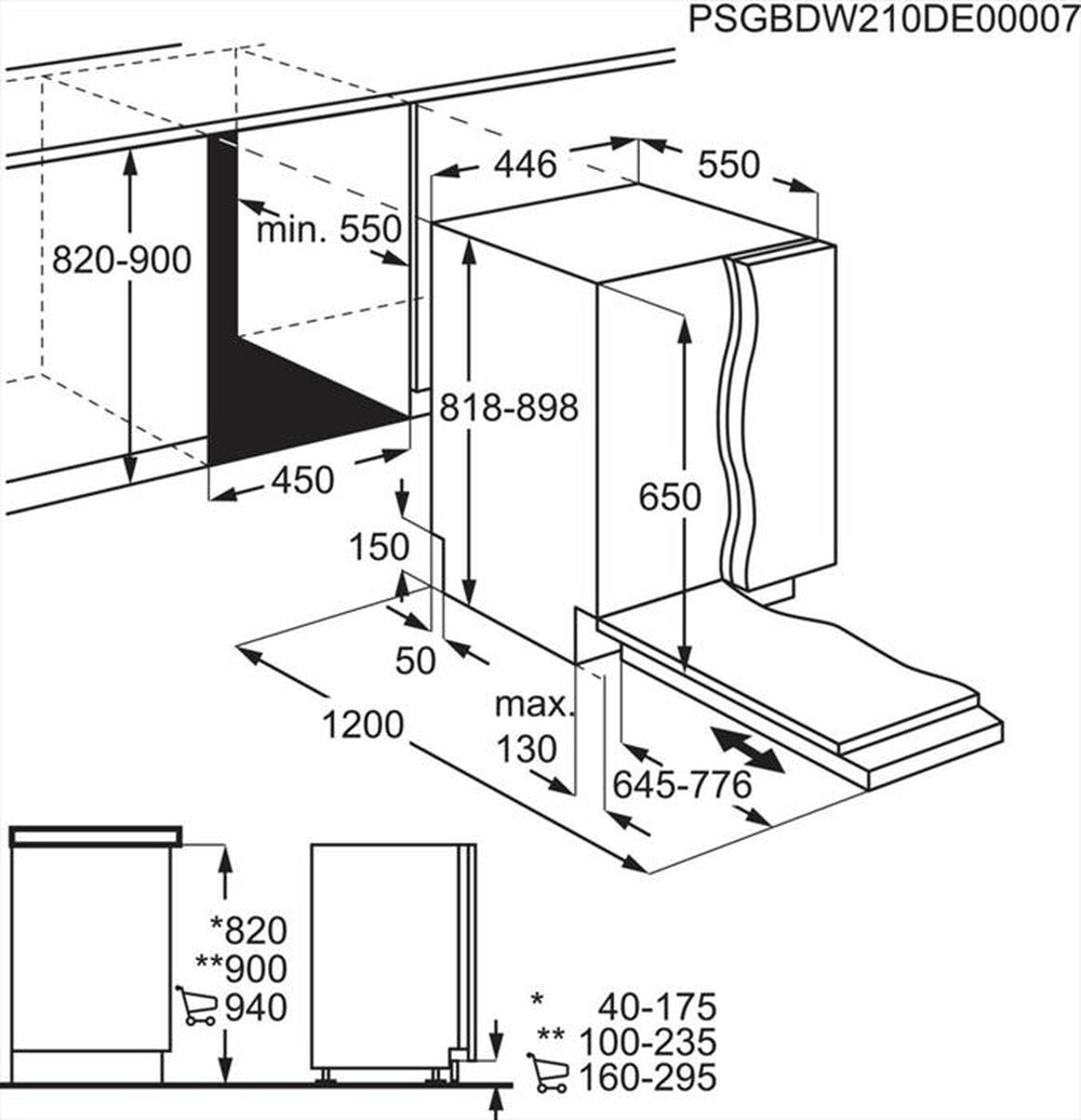 Immagine del prodotto ELECTROLUX - Lavastoviglie EES63400L Classe C 14 coperti-Bianco