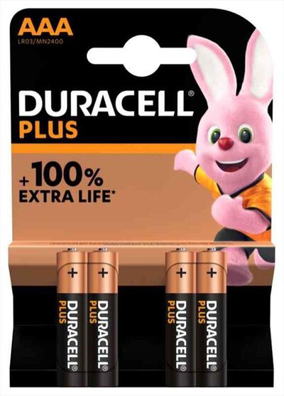 DURACELL - DURACELL PLUS 100 MINISTILO 4 PEZZI BLISTER MN2400