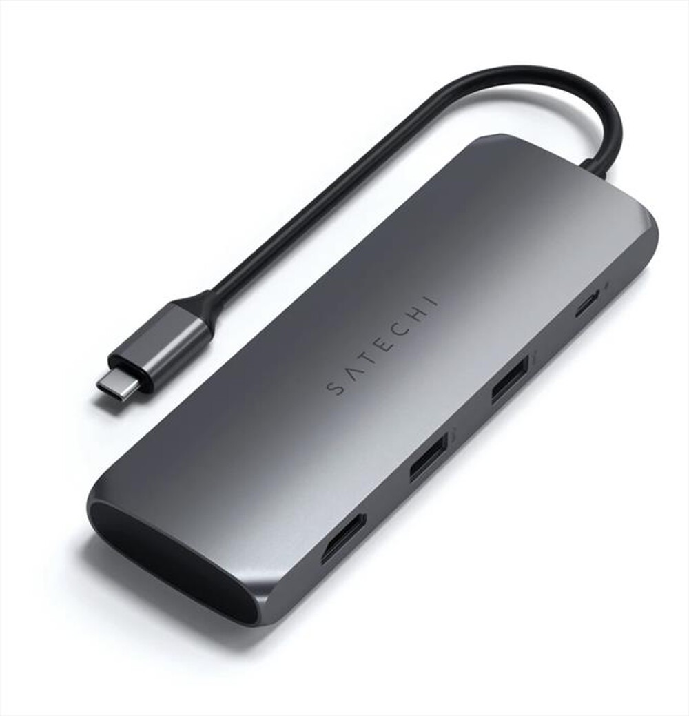 "SATECHI - HUB USB-C HYBRID MULTIPORT ADAPTER CON SSD-grigio"