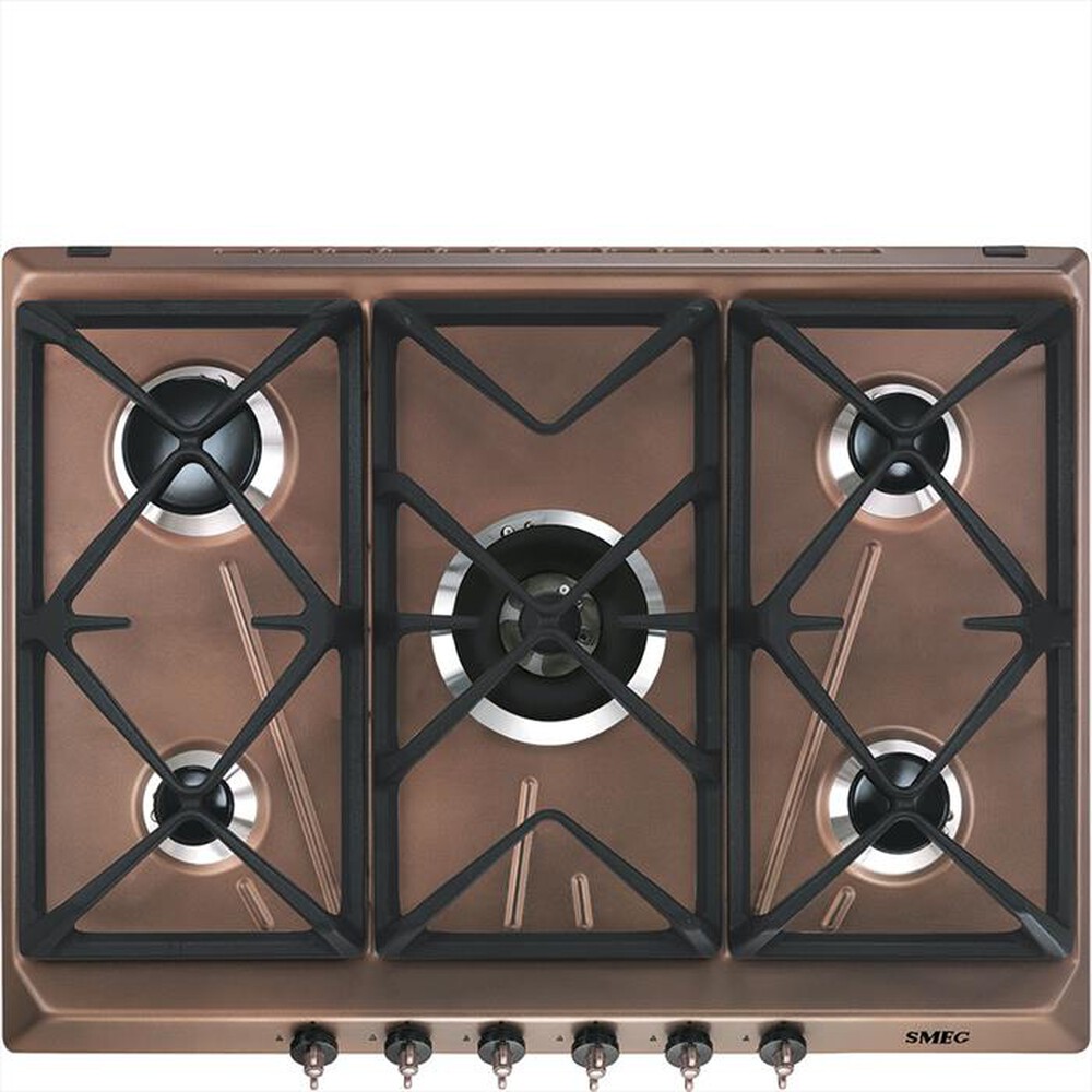Immagine del prodotto SMEG - Piano cottura a gas SRV876RAGH 5 fuochi 68,5cm-Rame