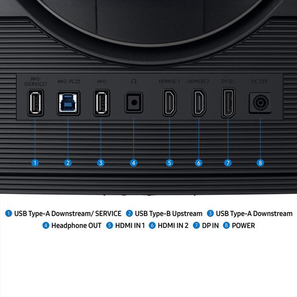 Immagine del prodotto SAMSUNG - MONITOR GAMING ODYSSEY G7 - G75F DA 37" UHD CURVO-Black