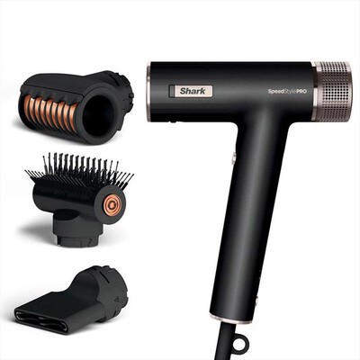 SHARK - ASCIUGACAPELLI E STYLER SPEEDSTYLE PRO 3 IN 1-Nero