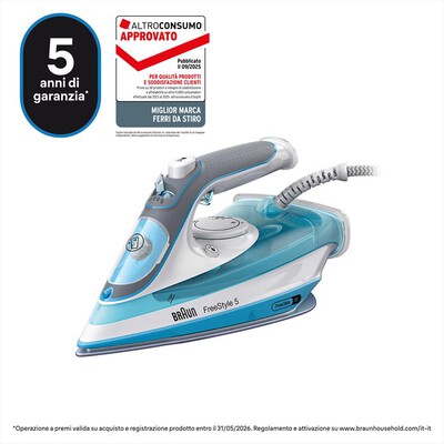BRAUN - FERRO A VAPORE FREESTYLE 5 SI5006BL-Bianco/Blu