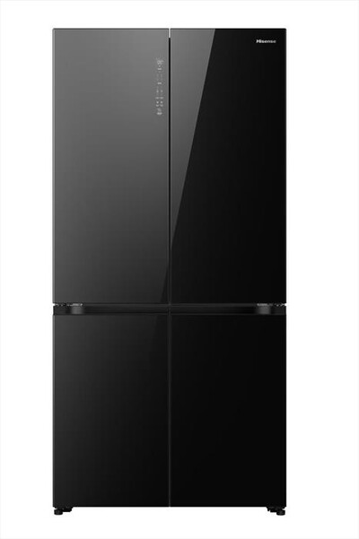 HISENSE - Frigorifero 4 porte RQ768N4GBE Classe E 591 lt-Black Glass