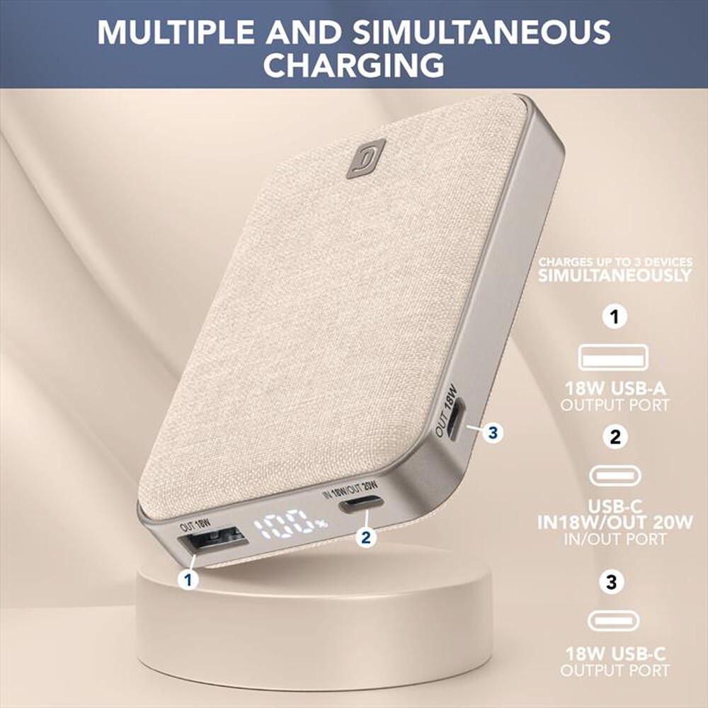 "CELLULARLINE - POWER BANK GLAM BIANCO-Bianco"