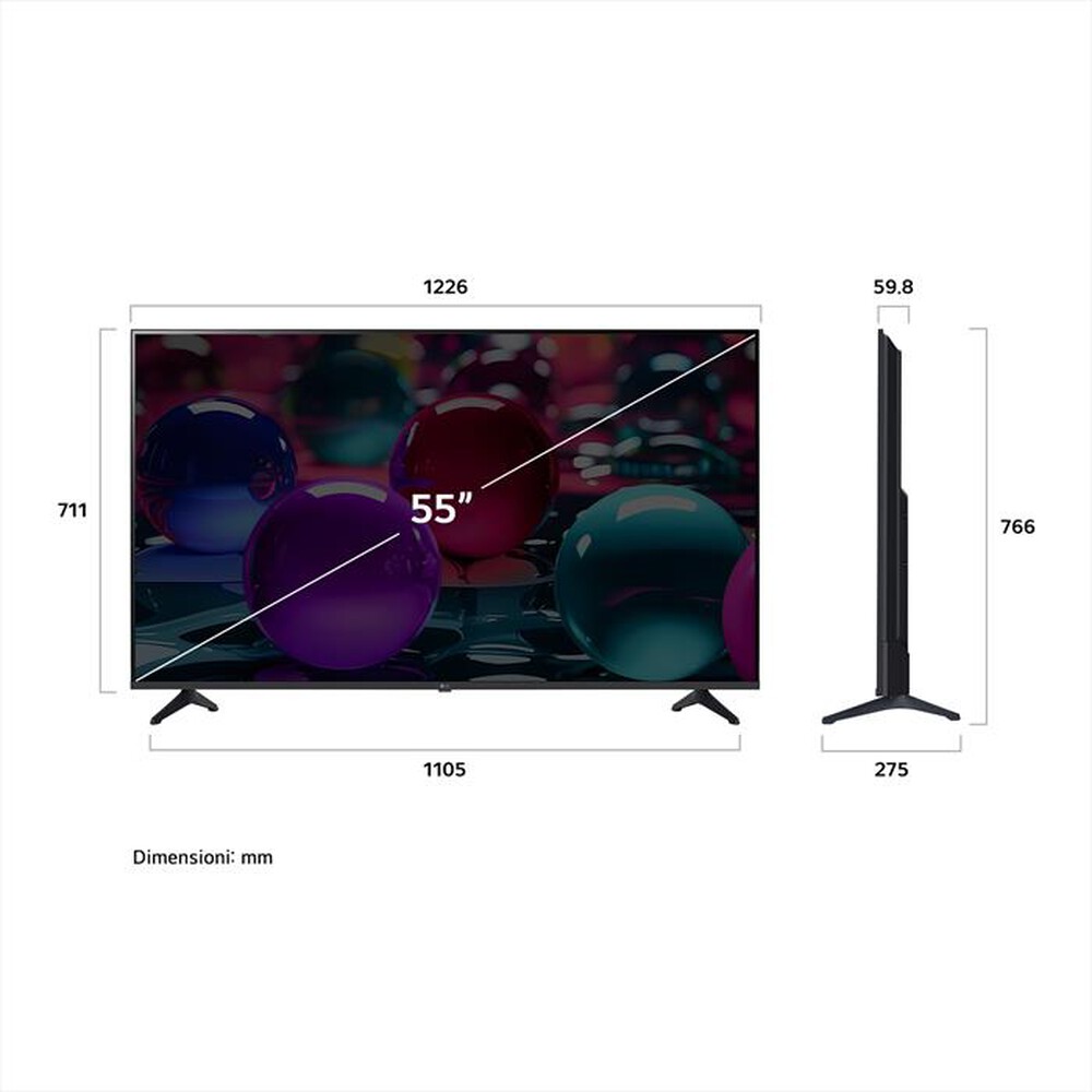Immagine del prodotto LG - Smart TV LED UHD 4K 55" 55UA73006LA-Nero