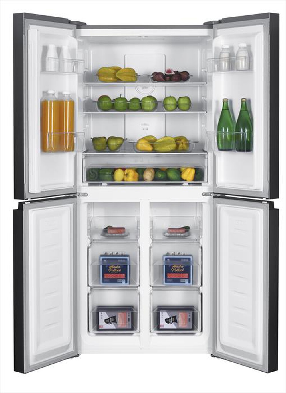 "TECHLIFE - Frigorifero 4 porte TFMFNF481IX1 Classe E 362 lt-Inox"