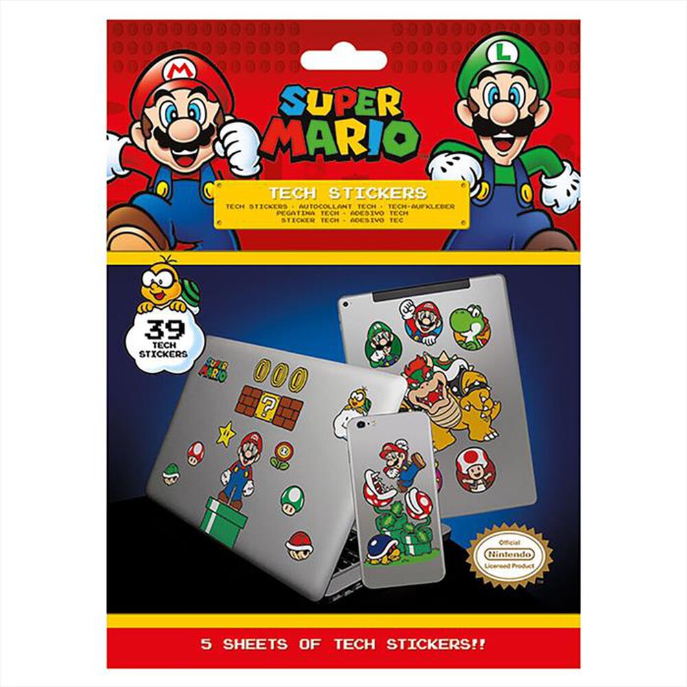 "PYRAMID - SUPER MARIO - STICKERS \"REGNO DEI FUNGHI\"-Multicolore"