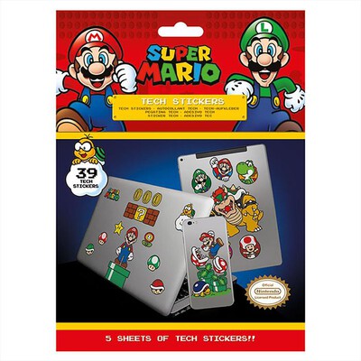 PYRAMID - SUPER MARIO - STICKERS "REGNO DEI FUNGHI"-Multicolore