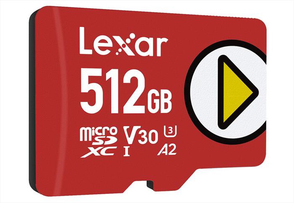 "LEXAR - 512GB PLAY MICROSDX UHS-I-Red"