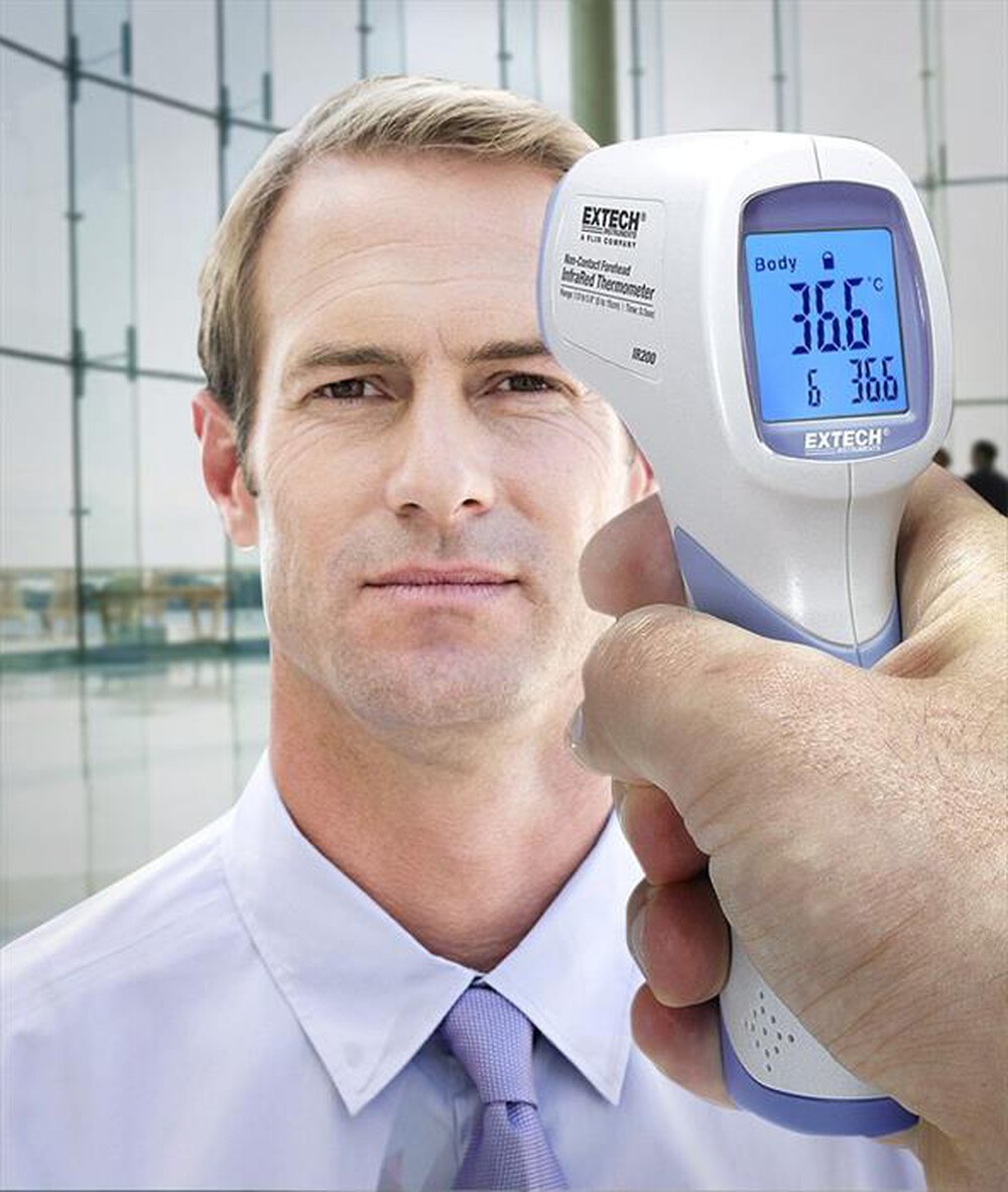 "FLIR - TERMOMETRO INFRAROSSI EXTECH IR200-BIANCO/AZZURRO"