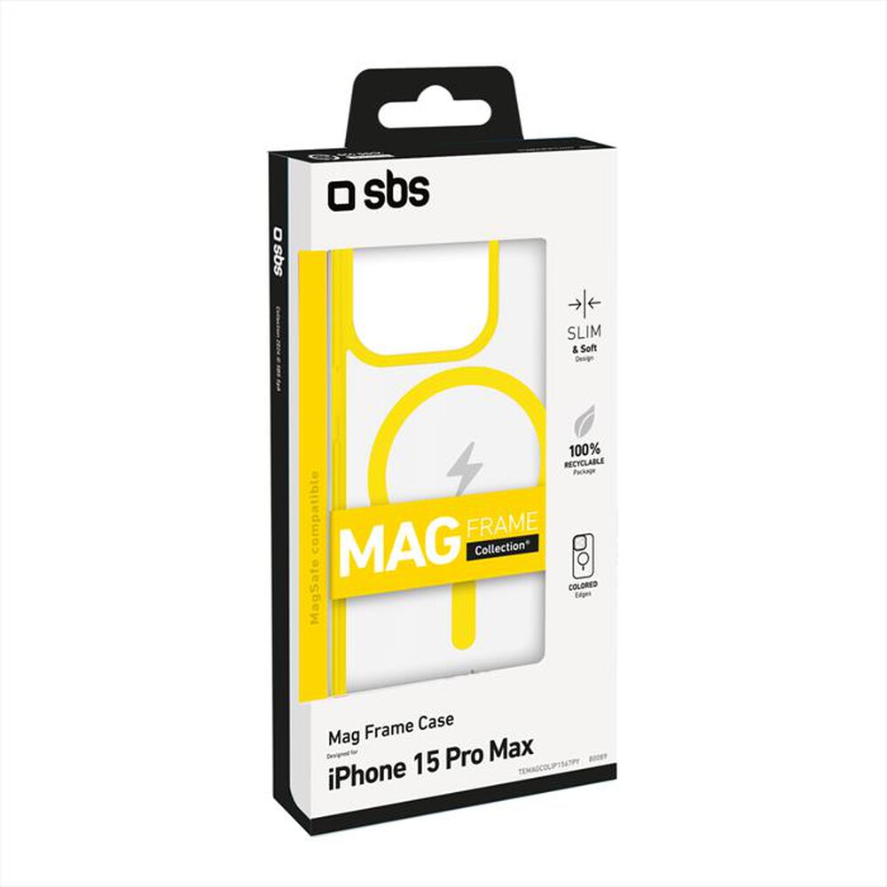 Immagine del prodotto SBS - Cover Mag Frame iPhone 15 Pro Max TEMAGCOLIP1567PY-Giallo