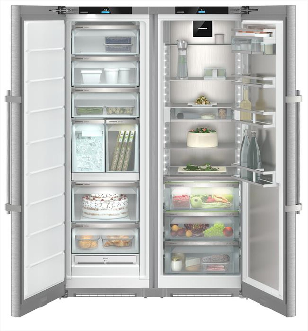 "LIEBHERR - Frigorifero side by side XRFST 5295-20 Classe D-Acciaio SmartSteel"