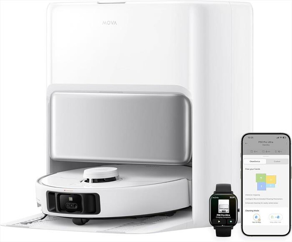 "MOVA - Aspirapolvere robot P50 PRO ULTRA-Bianco"