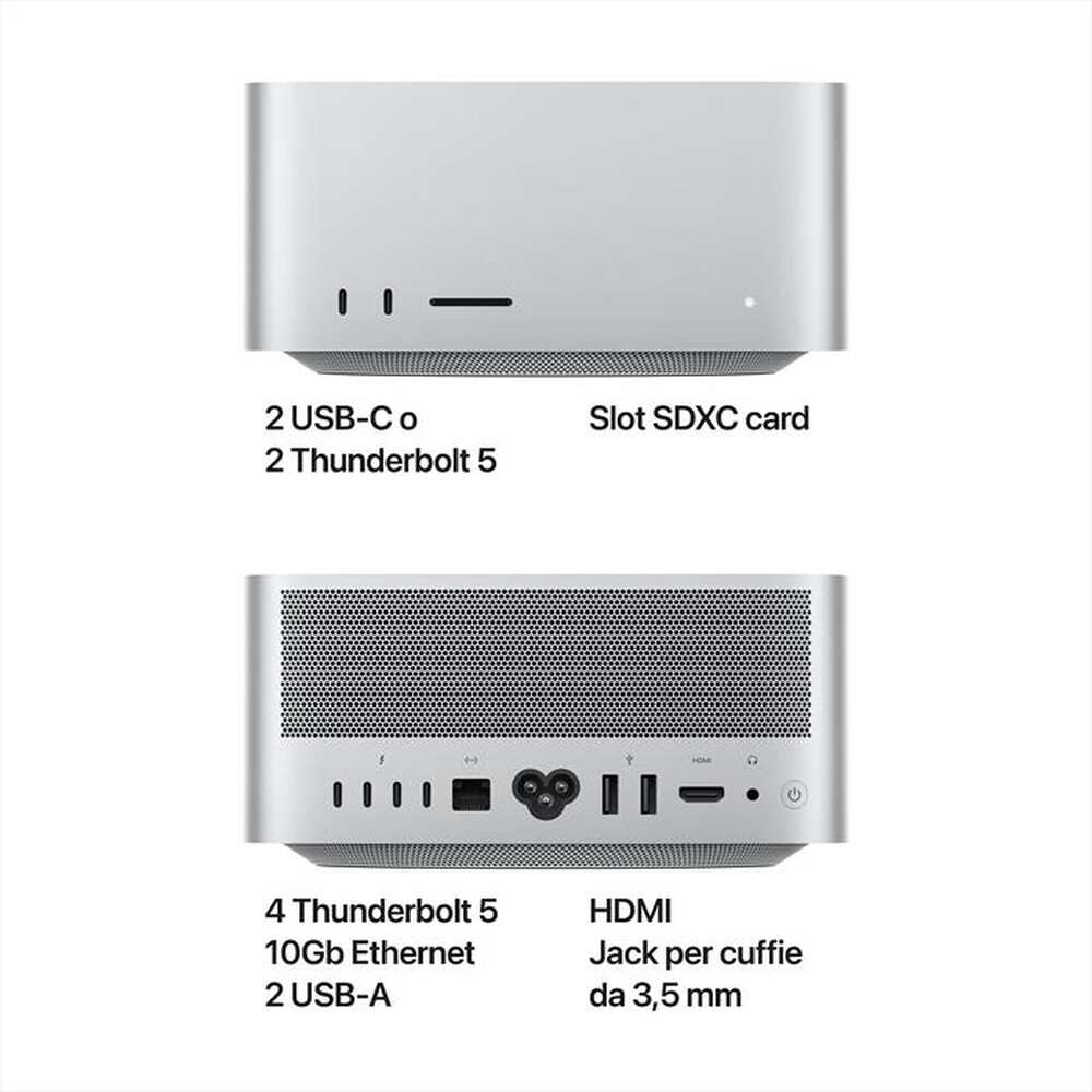 Immagine del prodotto APPLE - Mac Studio M3 Ultra 28 CPU 60 GPU 96GB 1TB-Silver