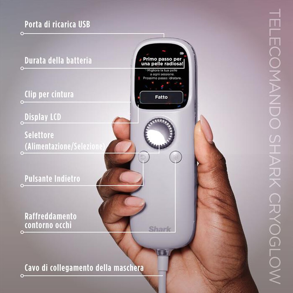 Immagine del prodotto SHARK - CRYOGLOW MASCHERA VISO LED-Bianco